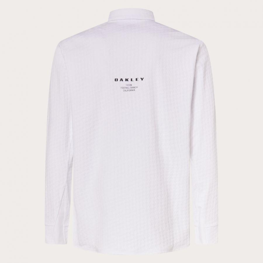 Oakley ホワイト ジップアップシャツ Oakley ホワイト ジップアップ
