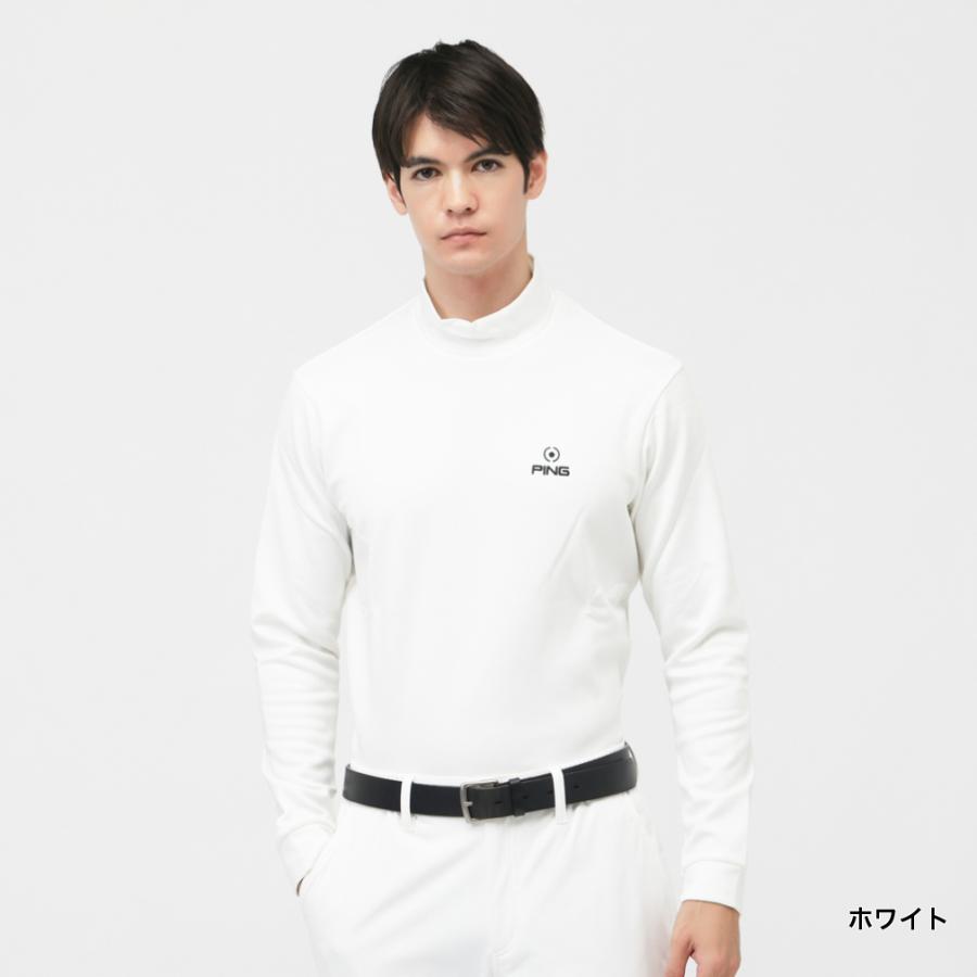 PING（ピン） ゴルフウェア 長袖シャツ 秋 冬 裏起毛長袖ハイネック