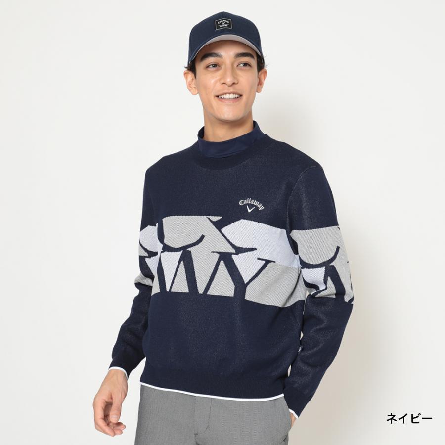 Callaway（キャロウェイ） ゴルフウェア 長袖セーター 秋 冬 ロゴジャ