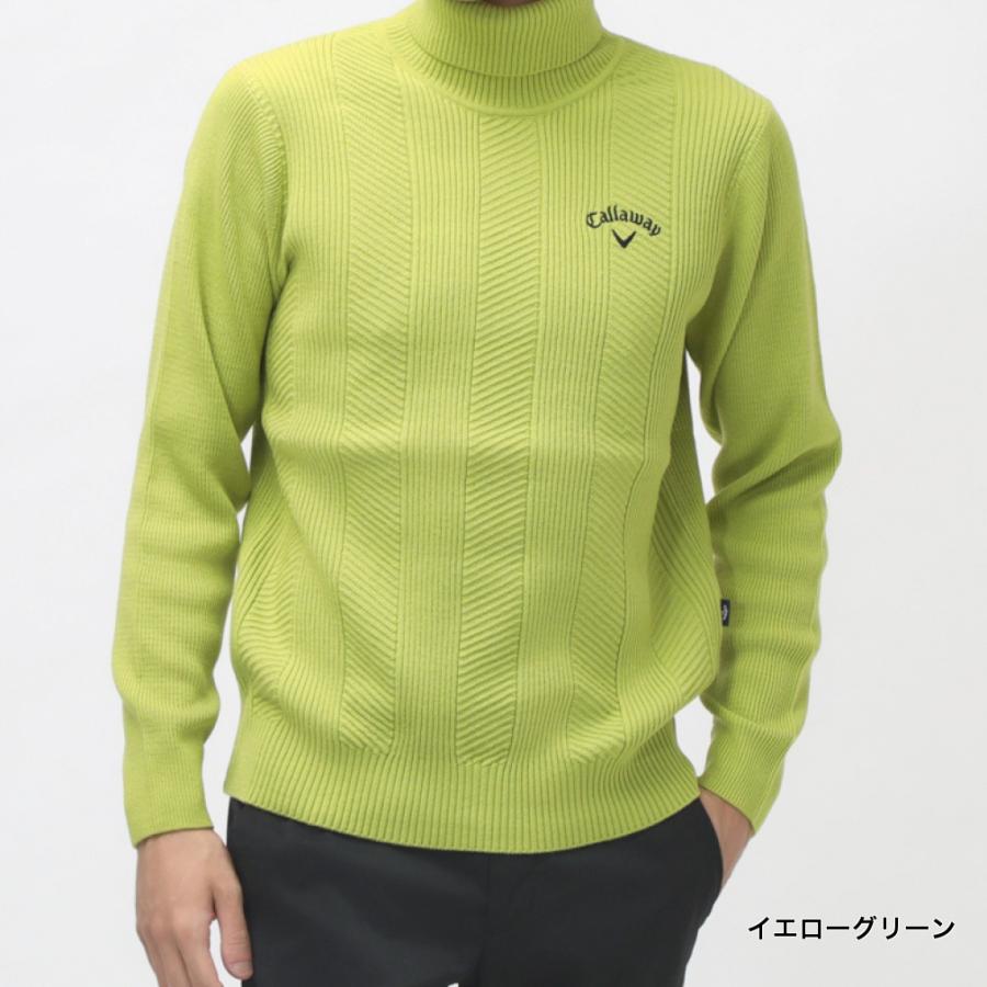 Callaway（キャロウェイ） ゴルフウェア 長袖セーター 秋 冬 畦編み