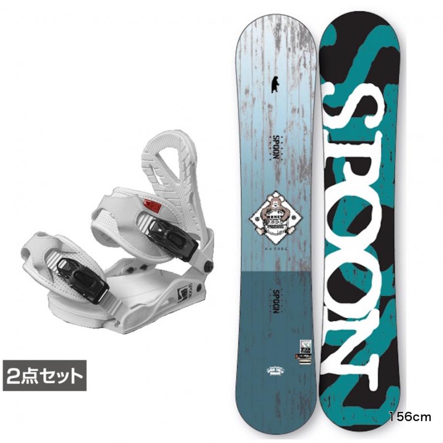 スプーン NATURE BLUE ＆ EQUIP BINDING WHITE 板＋ビンディングセット