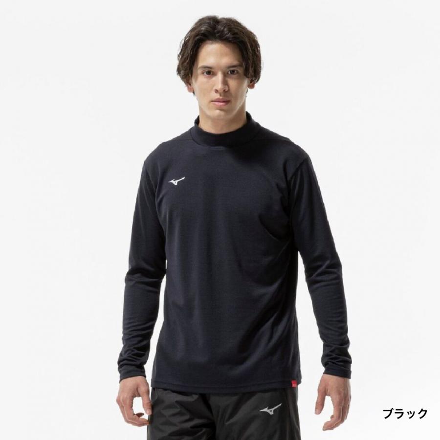 MIZUNO（ミズノ） メンズ 長袖 機能 Tシャツ ブレスサーモハイネックT