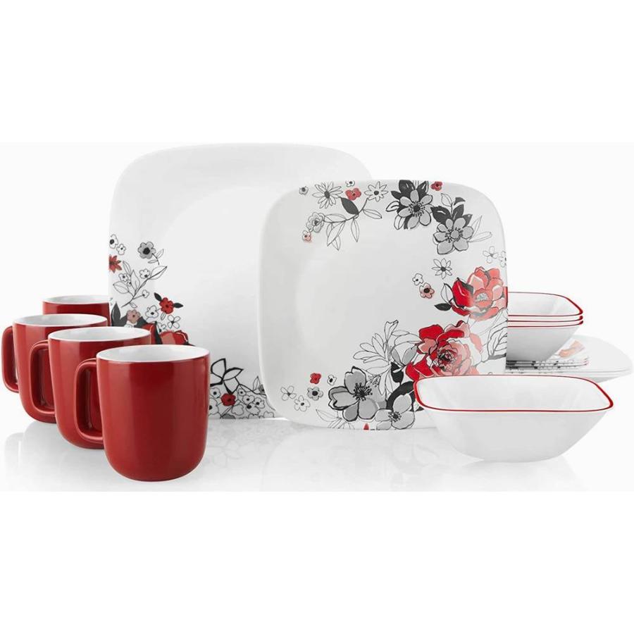 CORELLE（コレール） 食器16点セット 食器セット チェルシー ローズ