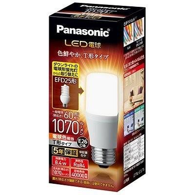 Panasonic（パナソニック） LED電球 LDT8LGST6 T形タイプ 8.4W 電球色