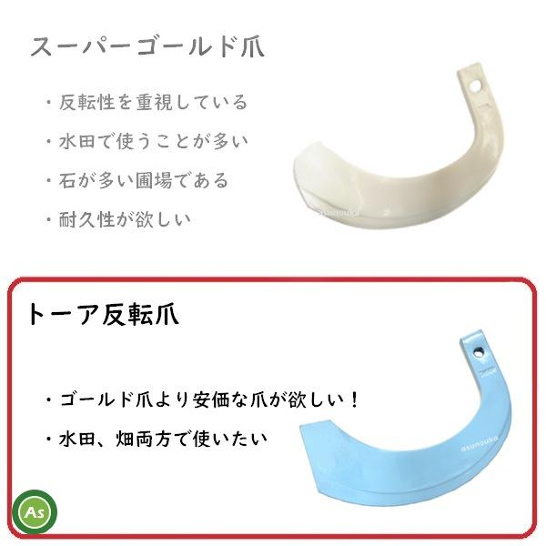 東亜重工 【即日発送】クボタ トラクター 耕運爪 トーア反転爪 34本