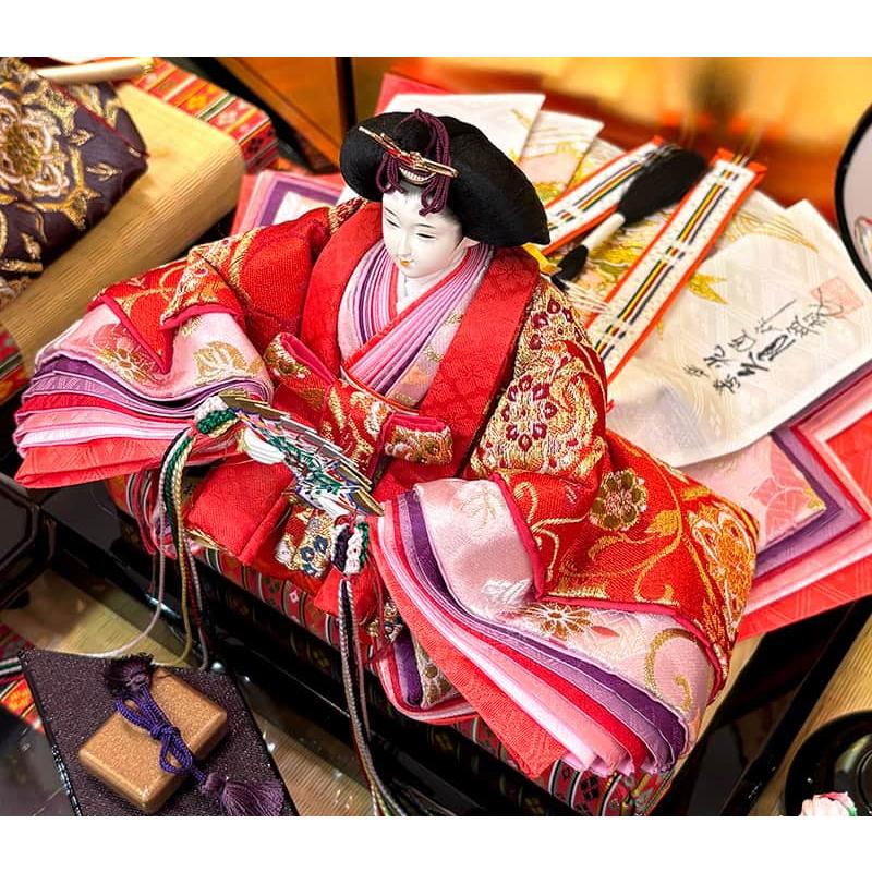 雛人形 久月 ひな人形 平飾り 親王飾り 二世光匠作 西陣織金襴 久月