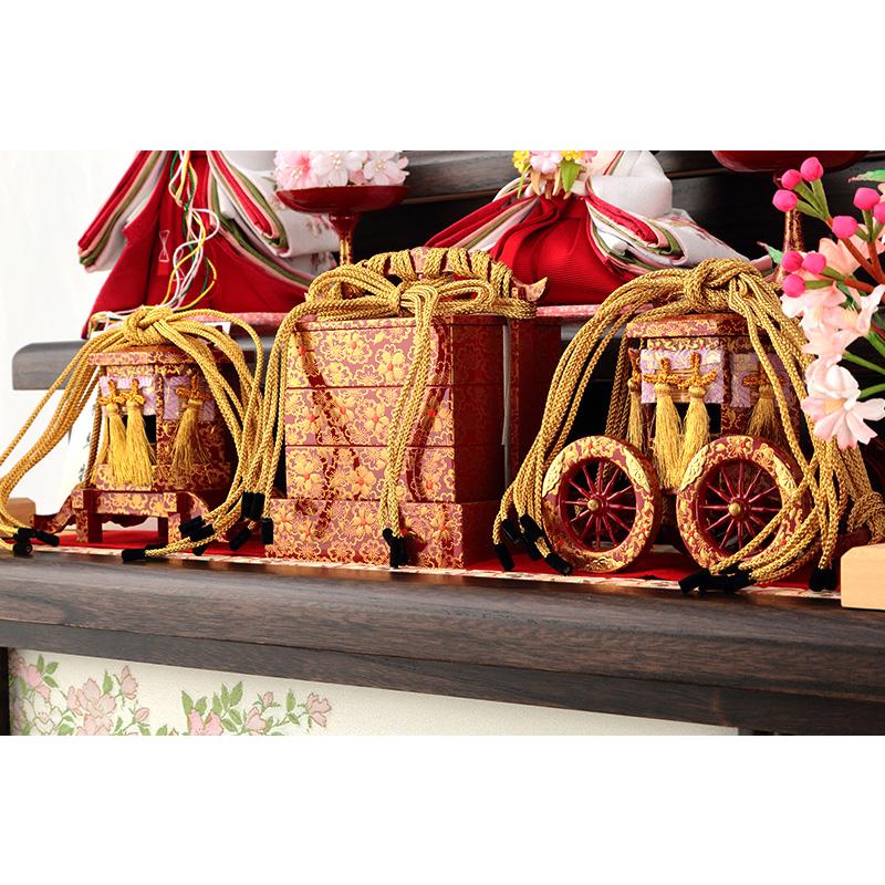 吉徳大光 雛人形 ひな人形 雛 三段飾り 五人飾り 花ひいな h253-ys