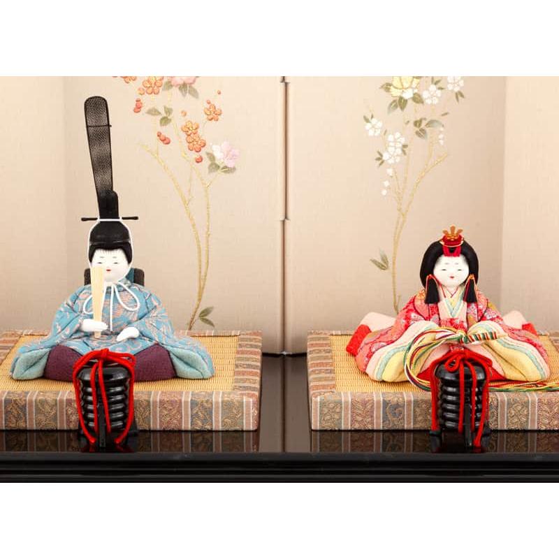 雛人形 原孝洲 コンパクト ひな人形 雛 木目込人形飾り 平飾り 親王