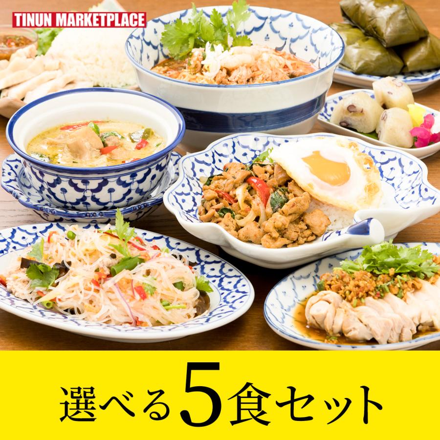 タイ料理 冷凍食品 選べる5食セット ガパオ グリーンカレー トムヤム