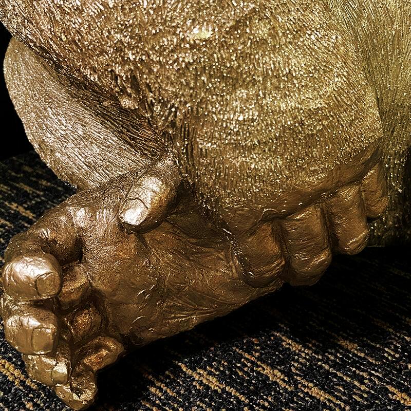 コングL ゴールド ゴリラ ゴリ 動物 オブジェ 大きい インテリア