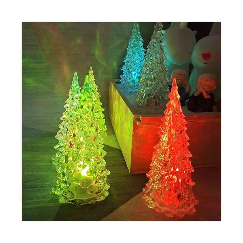 送料無料 LED キラキラスノーツリー 卓上 LEDウォーターツリー