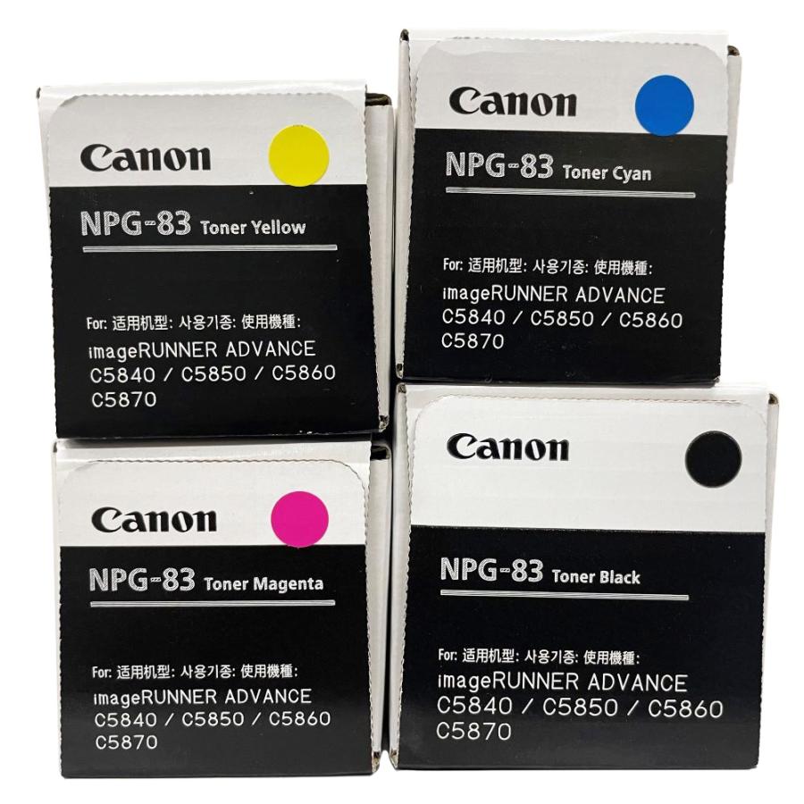 imageRUNNER キャノン 純正トナーカートリッジ NPG-83 4色セット