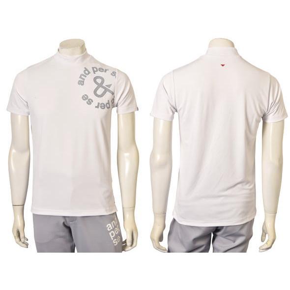 and per se（アンパスィ） ゴルフ 2025春夏新作 メンズ 半袖ハイネック
