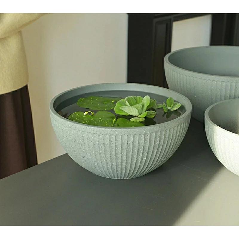 睡蓮鉢 スイレン鉢 メダカ 鉢 金魚鉢 軽量 植木鉢 大型 30 35 40cm