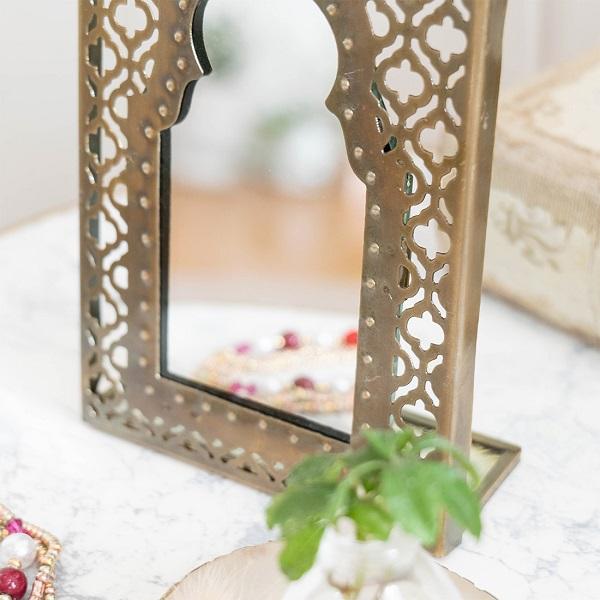 モロッカン スタンドミラー M 家具 インテリア ミラー 鏡 卓上ミラー