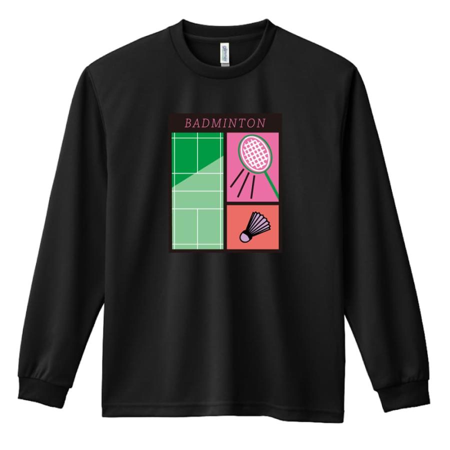 バドミントン ロンT 長袖Tシャツ メンズ 練習着 「パステル