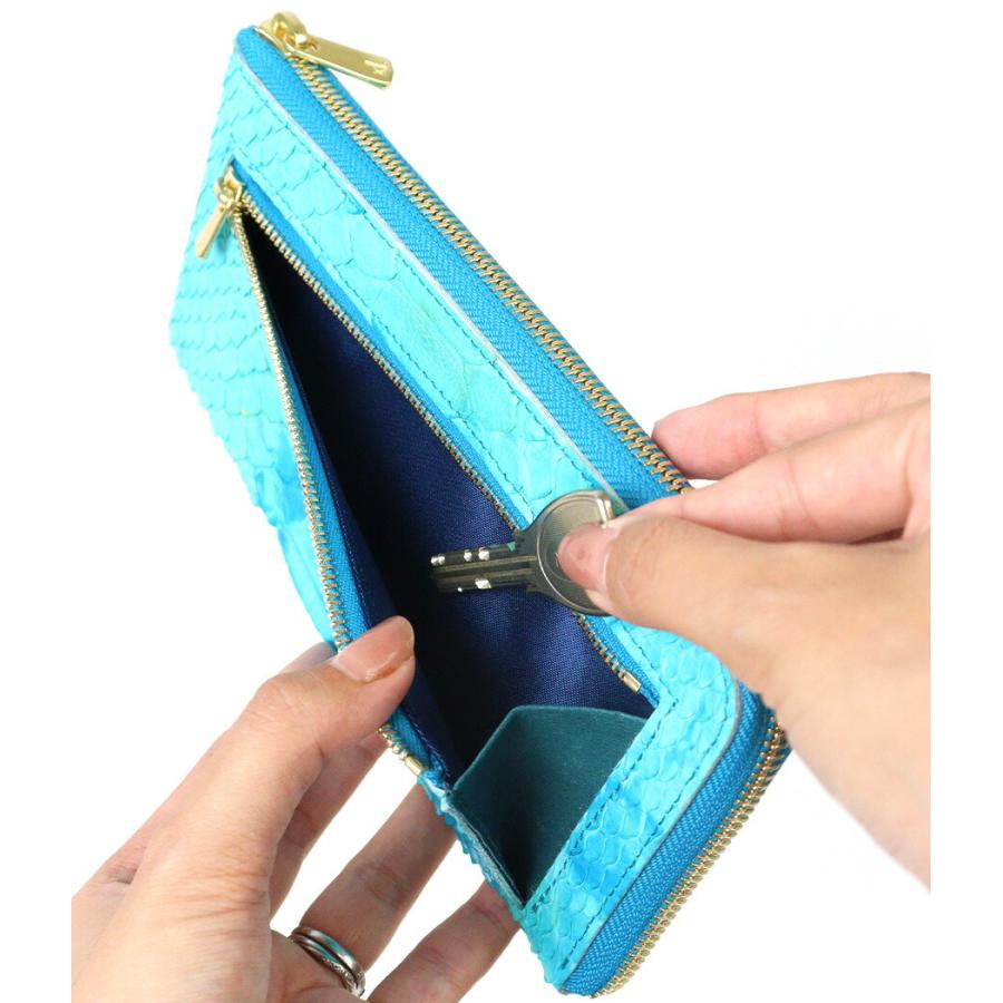 ZOO ズー 篭染め 蛇革 ダイヤモンドパイソン L字ファスナー長財布 zlw