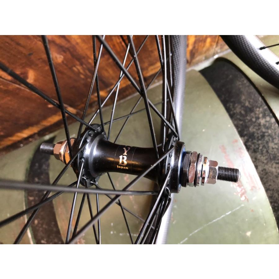 BMX FLATLANDの必需品前後セット TNBカーボンリムカスタムホイール (F