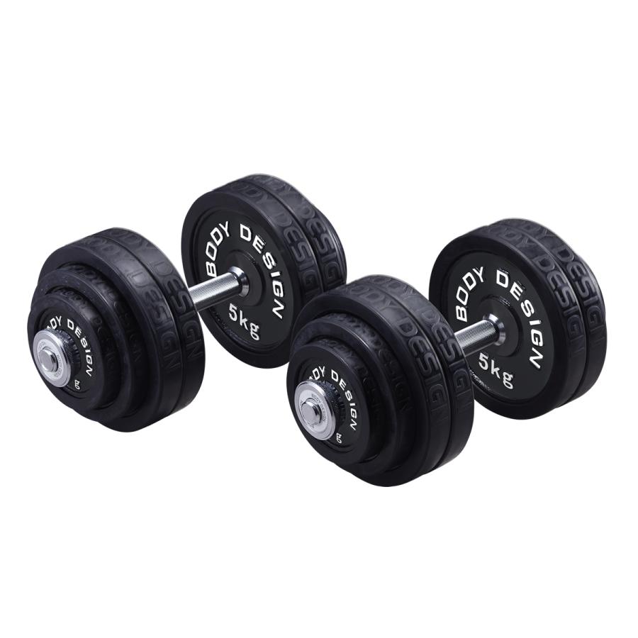 ラバーダンベルセット 60kg │片手30kg×2個セット│ ダンベル セット