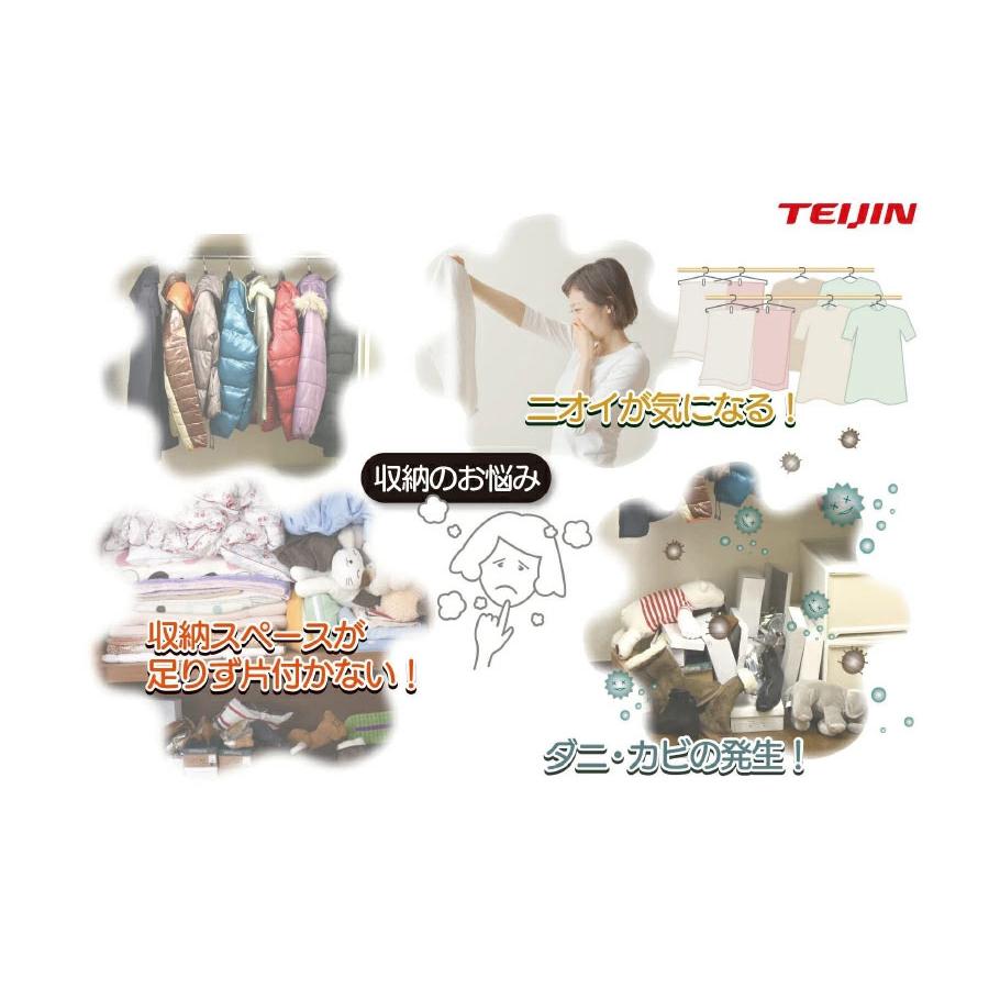 乾っとデオケース 収納ケース 小 2個セット 収納パック テイジン 帝人