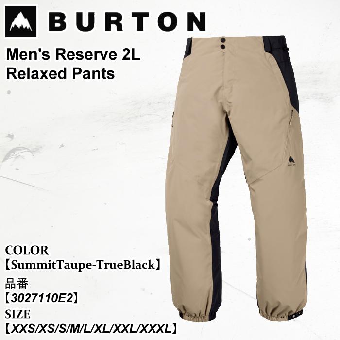 スノーウェア バートン Burton Men's Reserve 2L Relaxed Pants