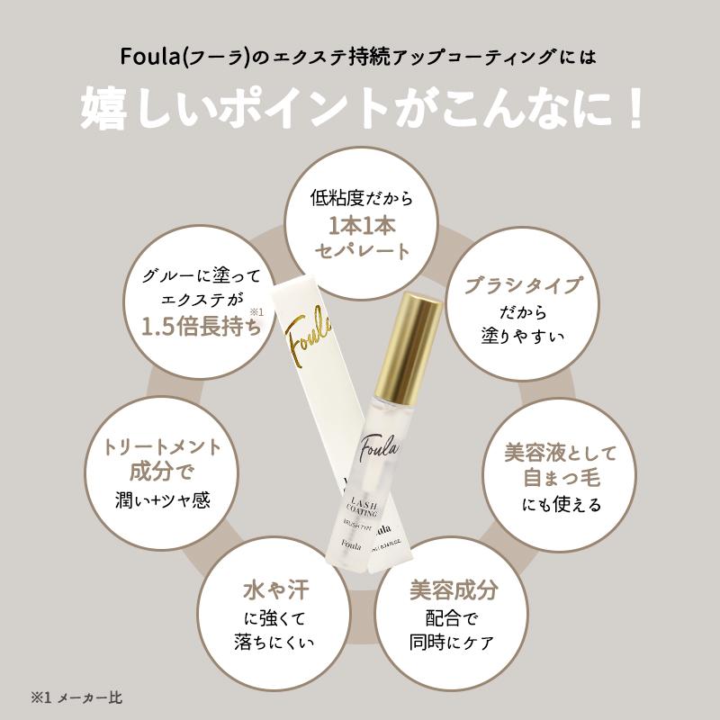まつ毛コーティング剤 まつエク マツエク まつげ Foula エクステ持続