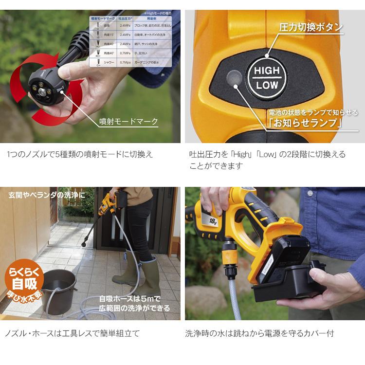 高圧洗浄 家庭用 大掃除 自動車 洗車 自転車 水圧 強力 京セラ 高圧