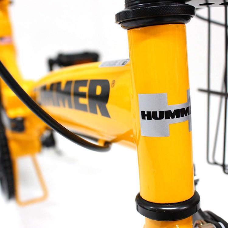 折畳み自転車] HUMMER ハマー｜ノーパンク20インチ折畳自転車YE