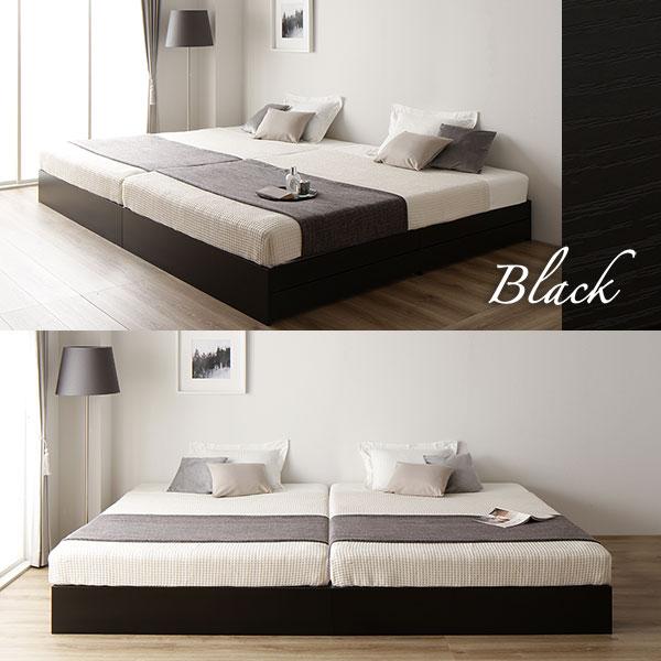 RASIK（ラシク） ベッド ダブル ベッドフレームのみ ホワイト 収納付き