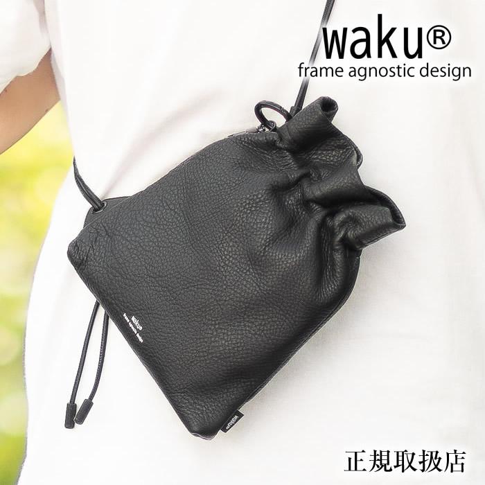 waku（ワク） ショルダーバッグ メンズ レディース 巾着 ボディバッグ