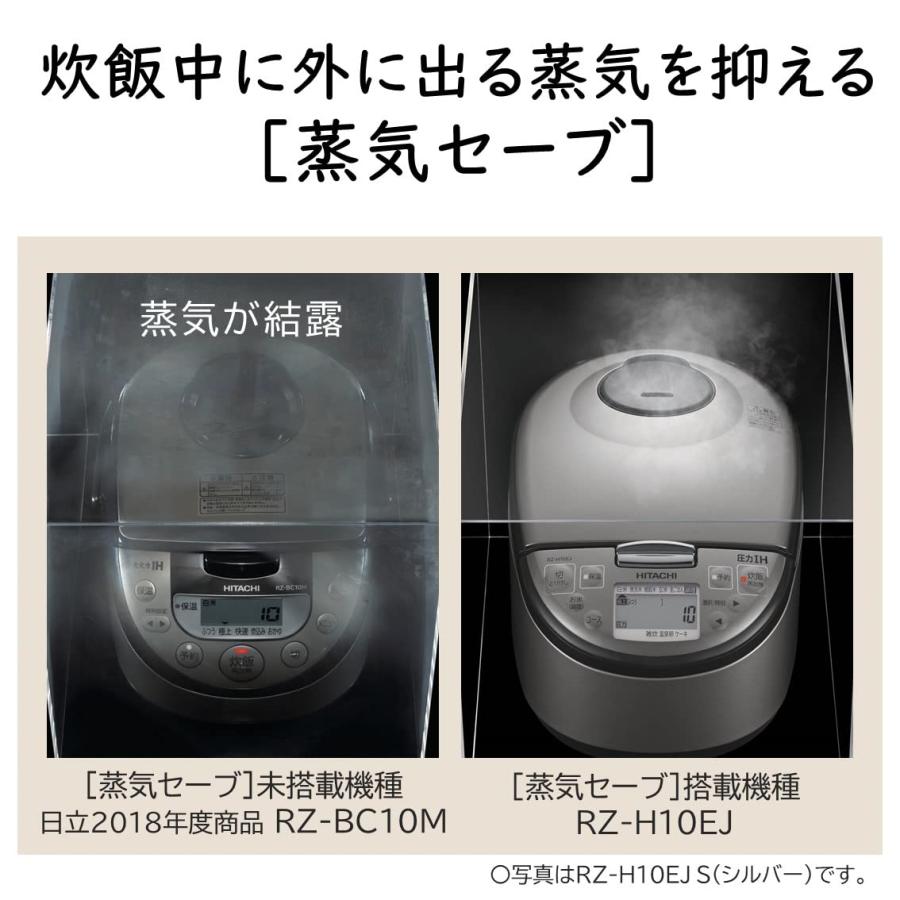 日立（HITACHI） 炊飯器 5.5合 圧力IH RZ-H10EJ R メタリックレッド