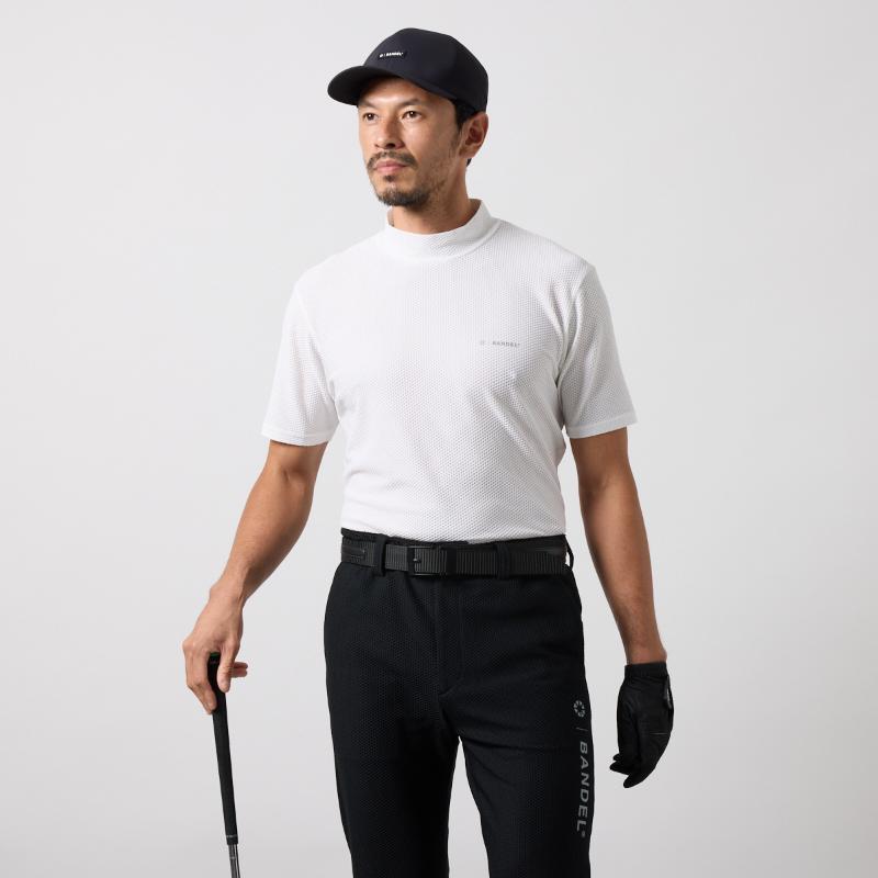 BANDEL（バンデル） DRYWAFFLE STRETCH S/S MOCK NECK SHIRTS モック