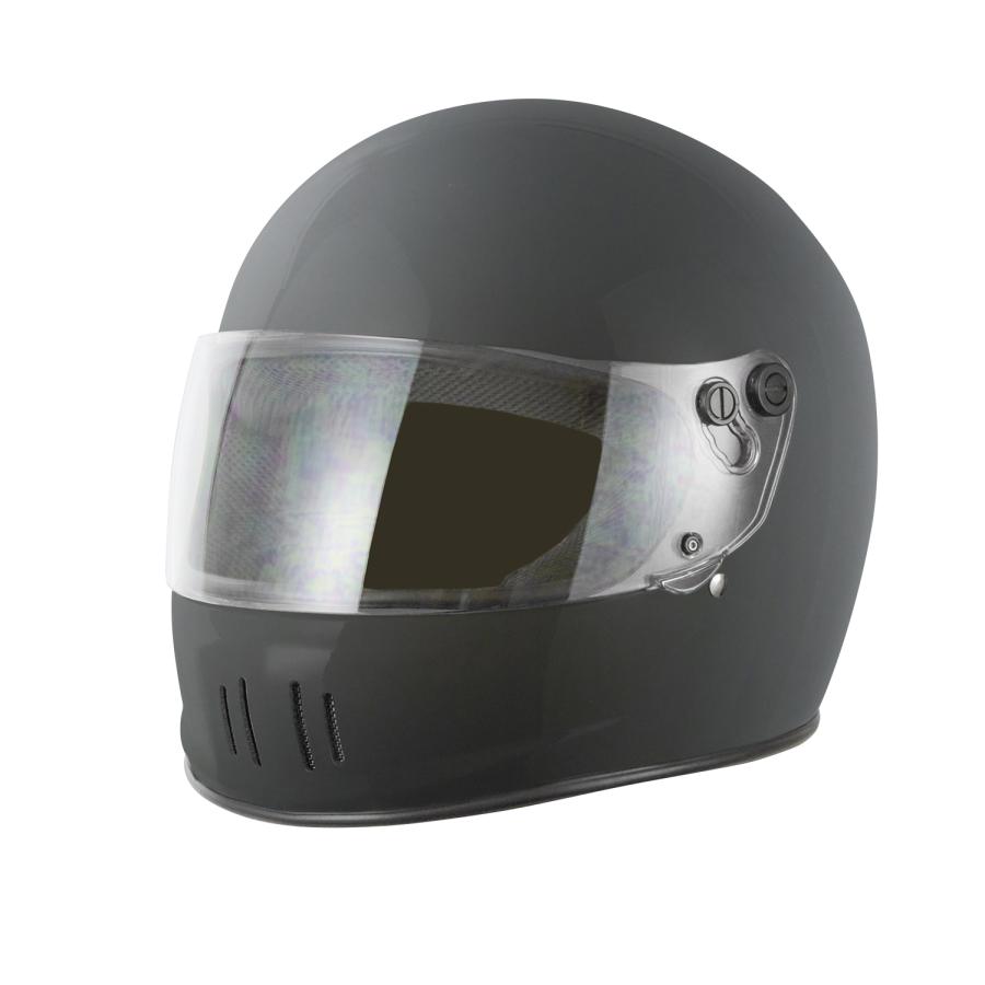 ノスタルジックバイクヘルメット XL フルフェイス マットブラック SG