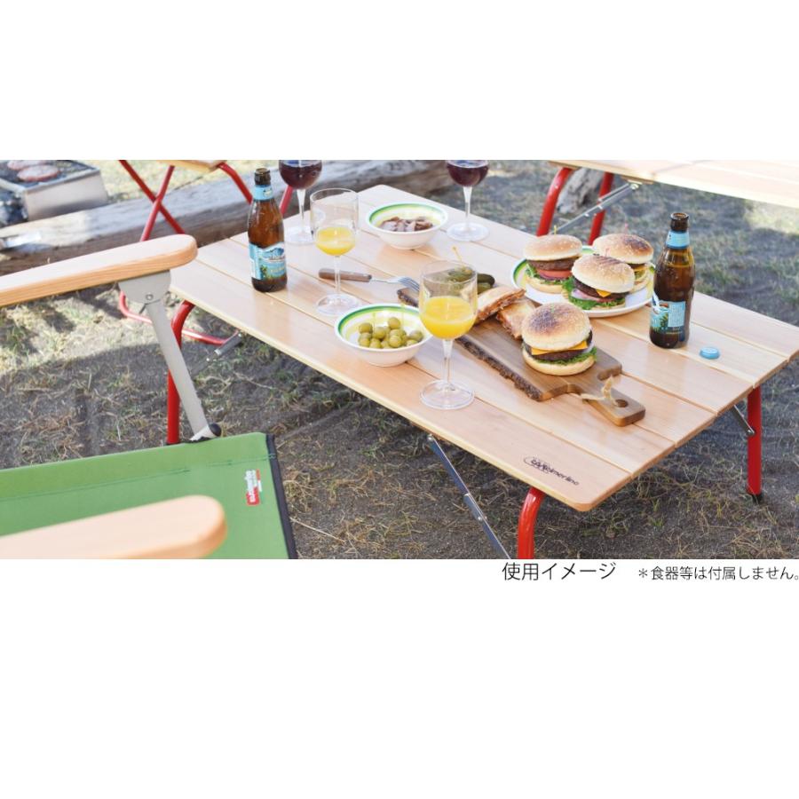 CASTELMERLINO カステルメリーノ ハイ＆ローキャンパーテーブル 100×60