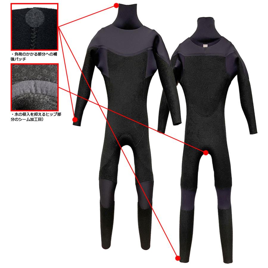 24-25 RASH DZ LONG CHEST ZIP TYPE DRK / ラッシュ ロングチェスト