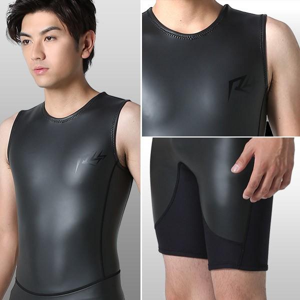 RSS SURF ウェットスーツ ショートジョン バックジップ メンズ 2mm