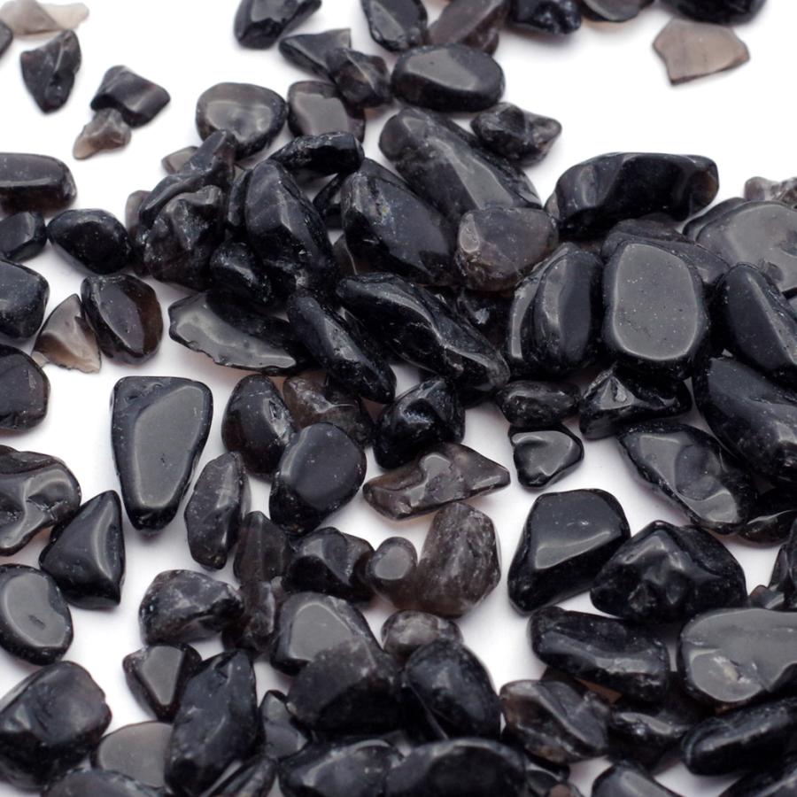 GOLD STONE モリオン（黒水晶） 高品質 さざれ石 本物 100g サイズ小