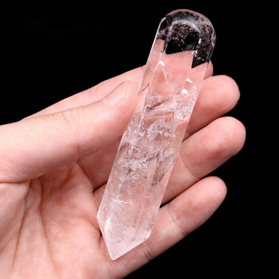 GOLD STONE ヒーリング ワンド 水晶 ロッククリスタル ブラジル産