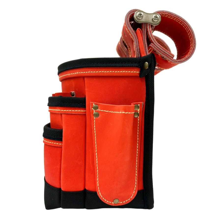 KNICKS（ニックス） 腰袋 最高級硬式グローブ革 チェーンタイプ 3段