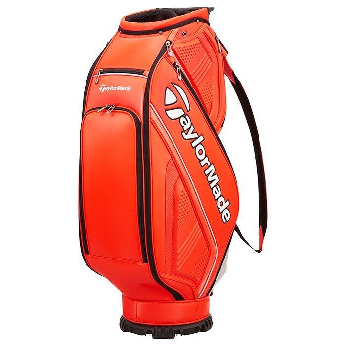 □テーラーメイド キャディバッグ□ 9.5型 □TD248 オレンジ×グレー