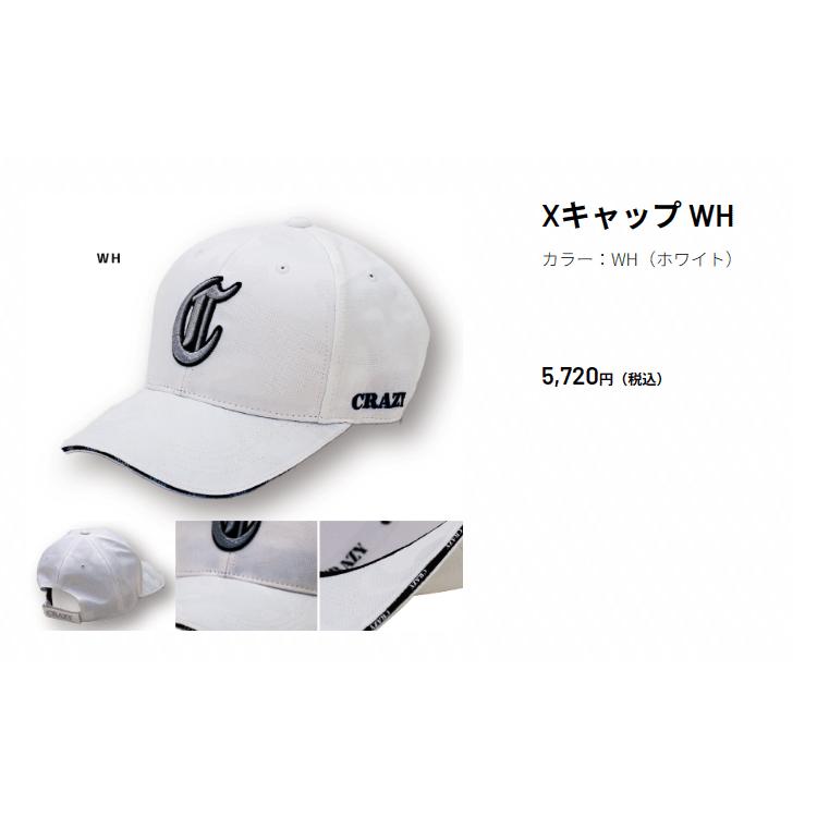 CRAZY（クレイジー） ゴルフ 帽子 キャップ Xキャップ WH CRZ-CV-XCWH