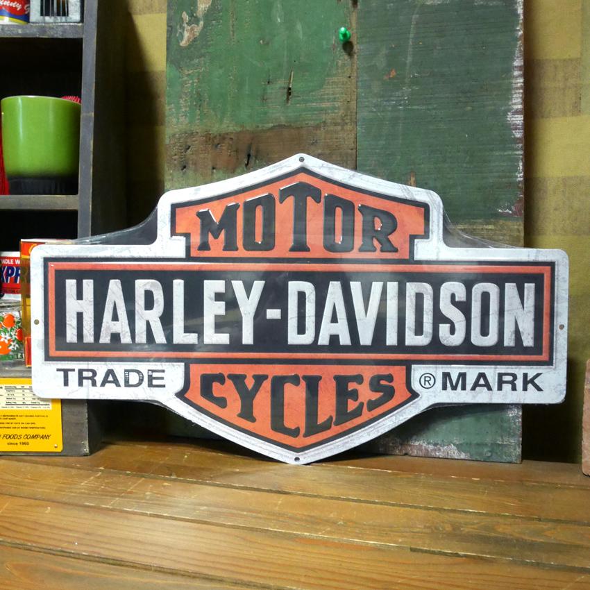 Harley Davidson（ハーレー・ダビッドソン） ダイカット メタルサイン