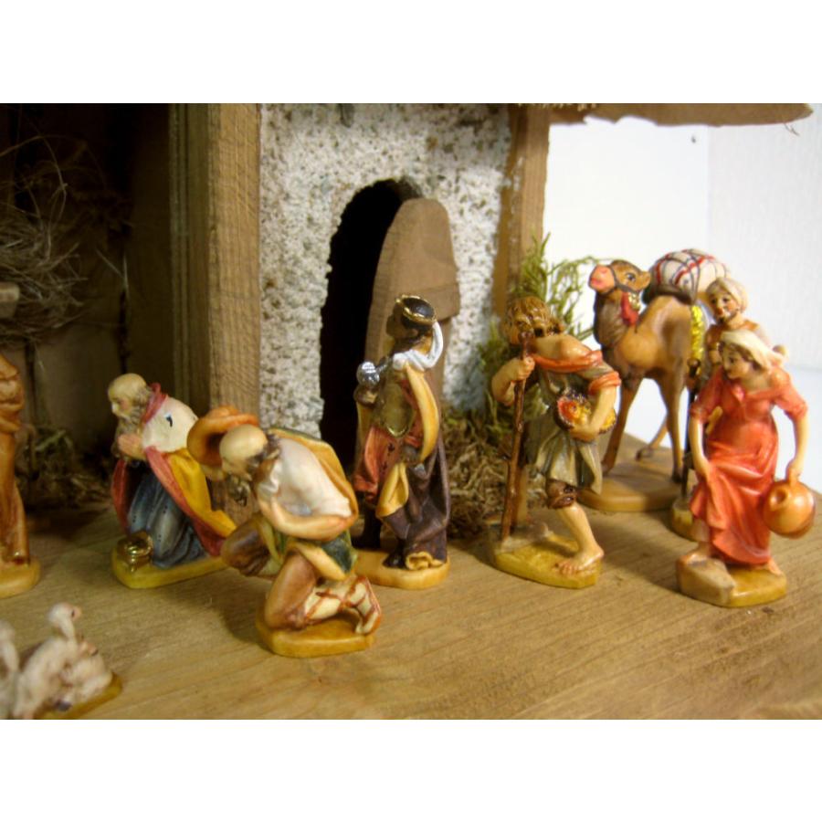 創業100年《レーピ》木彫り クリスマス人形 キリスト降誕セット