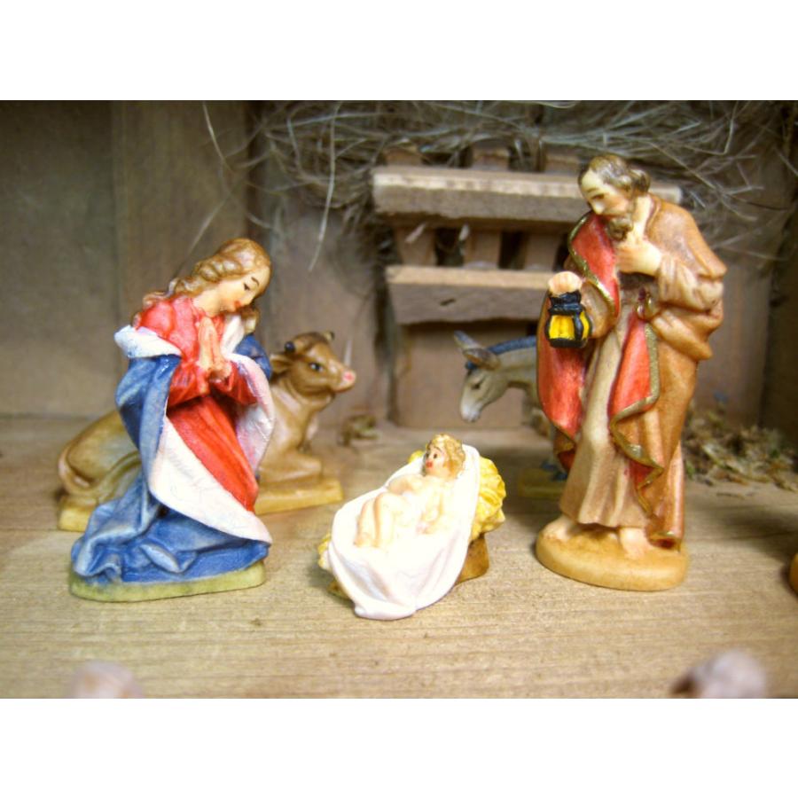 創業100年《レーピ》木彫り クリスマス人形 キリスト降誕セット