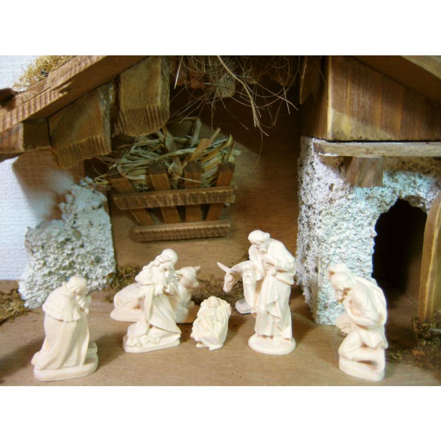 創業100年《レーピ》木彫り クリスマス人形 キリスト降誕セット