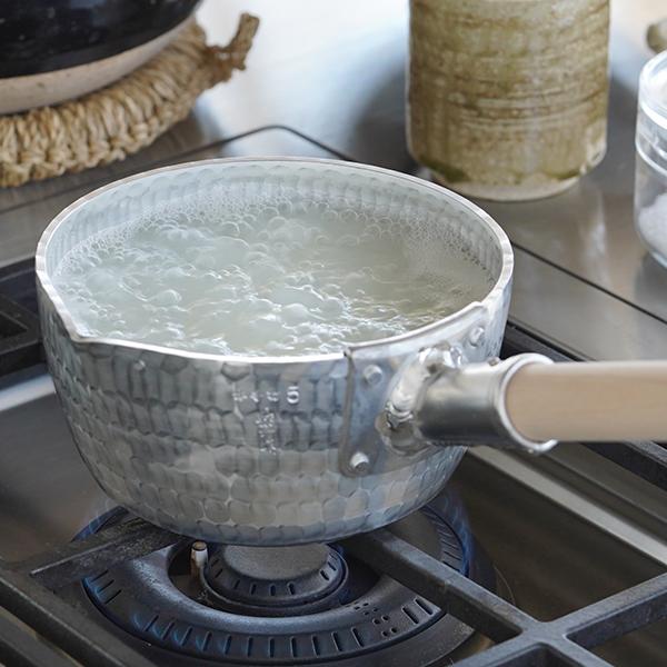 姫野作． 本手打アルミ行平鍋 深型 5寸 雪平鍋 板厚3.5mm 日本製