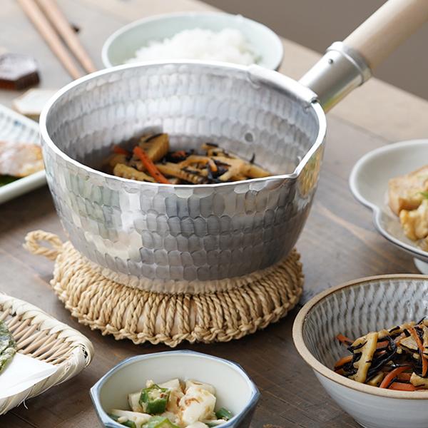 姫野作． 本手打アルミ行平鍋 深型 5寸 雪平鍋 板厚3.5mm 日本製