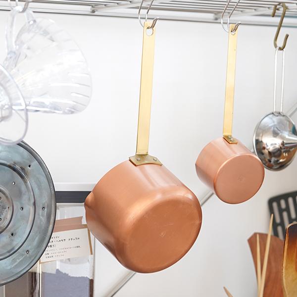 保堂 銅製 ミルクパン L 銅鍋 片手鍋 13cm 小鍋 真鍮 日本製