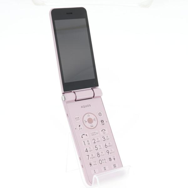 AQUOS 601SH ケータイ2 ピンク SIMフリー 中古 ガラケー 本体 良品