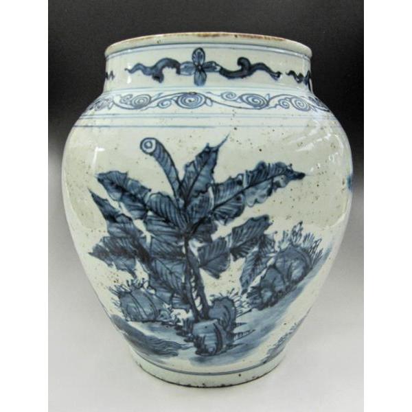 景徳鎮 染付麒麟文壺 高さ約23.5cm 中国美術 陶磁器 希少 花瓶 白磁